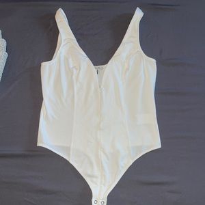 Never been worn white small V-neck body suit